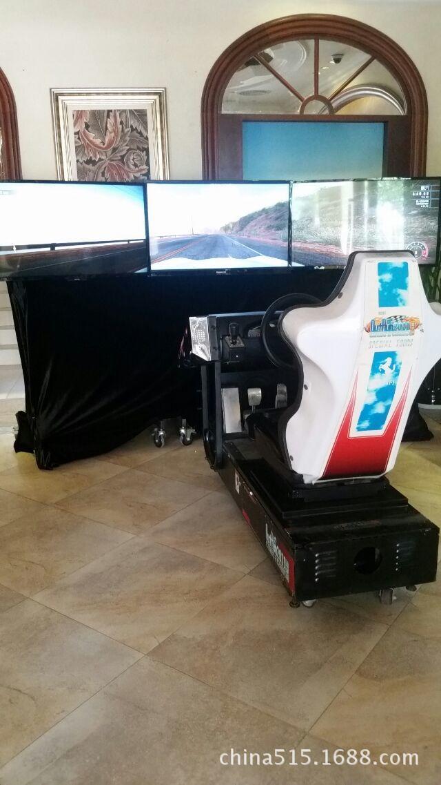 深圳东莞惠州中山珠海广州出租销售3屏仿真赛车游戏机